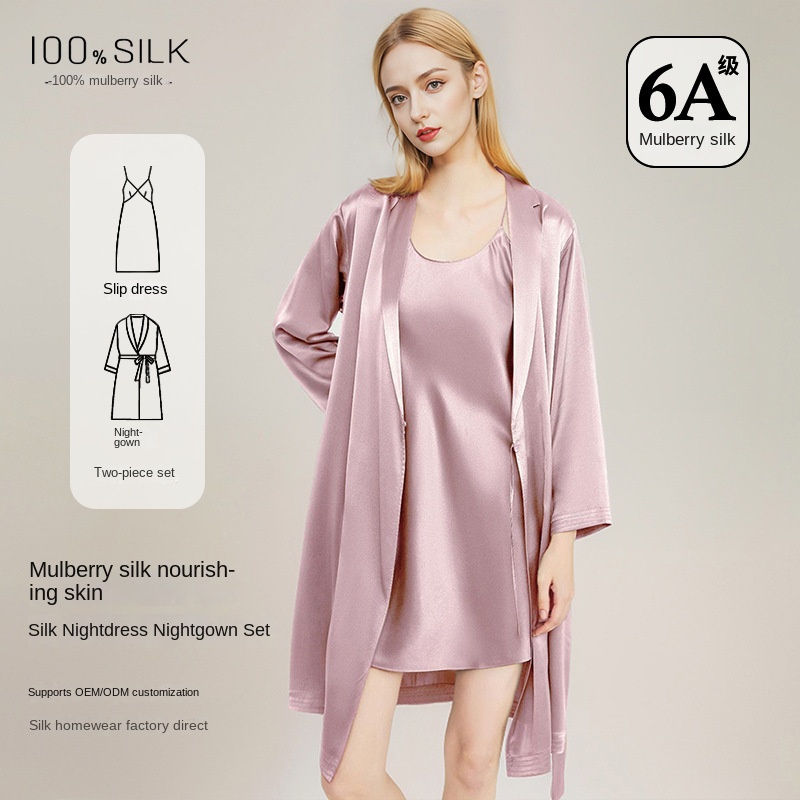 Robe Silk Women - Conjunto de 2 Peças de Robe