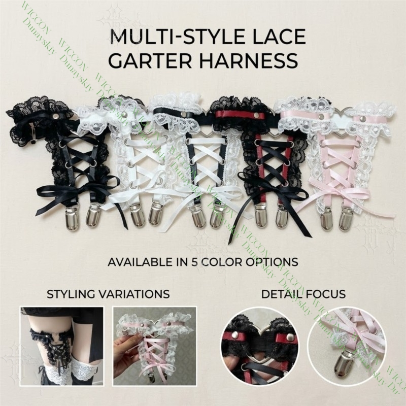 Garter Belt Set - Jirai Kei Cinto de Ligas para