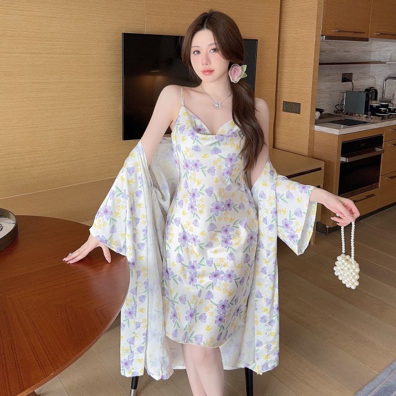 Robe Silk Women - Conjunto de Duas Peças: Saia com