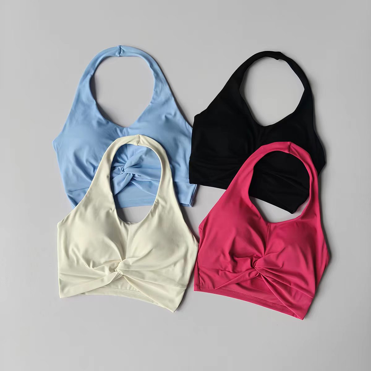 Push Up Bra Padded - Sutiã Esportivo Feminino Halter Neck com
