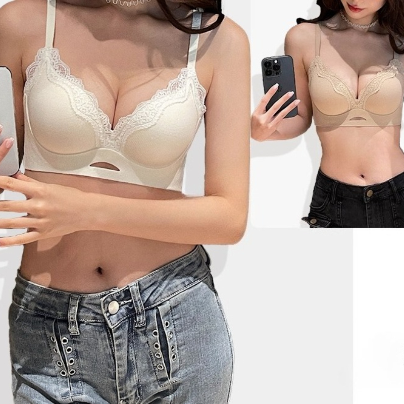 Bralette Wireless Soft - Elegante bralette de renda fosca ab