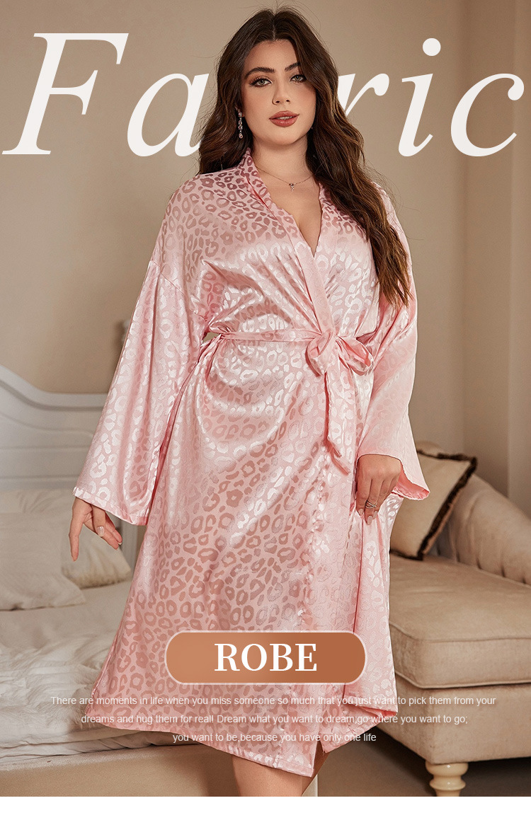 Robe Silk Women - Roupão Plus Size para Mulheres, Pijama