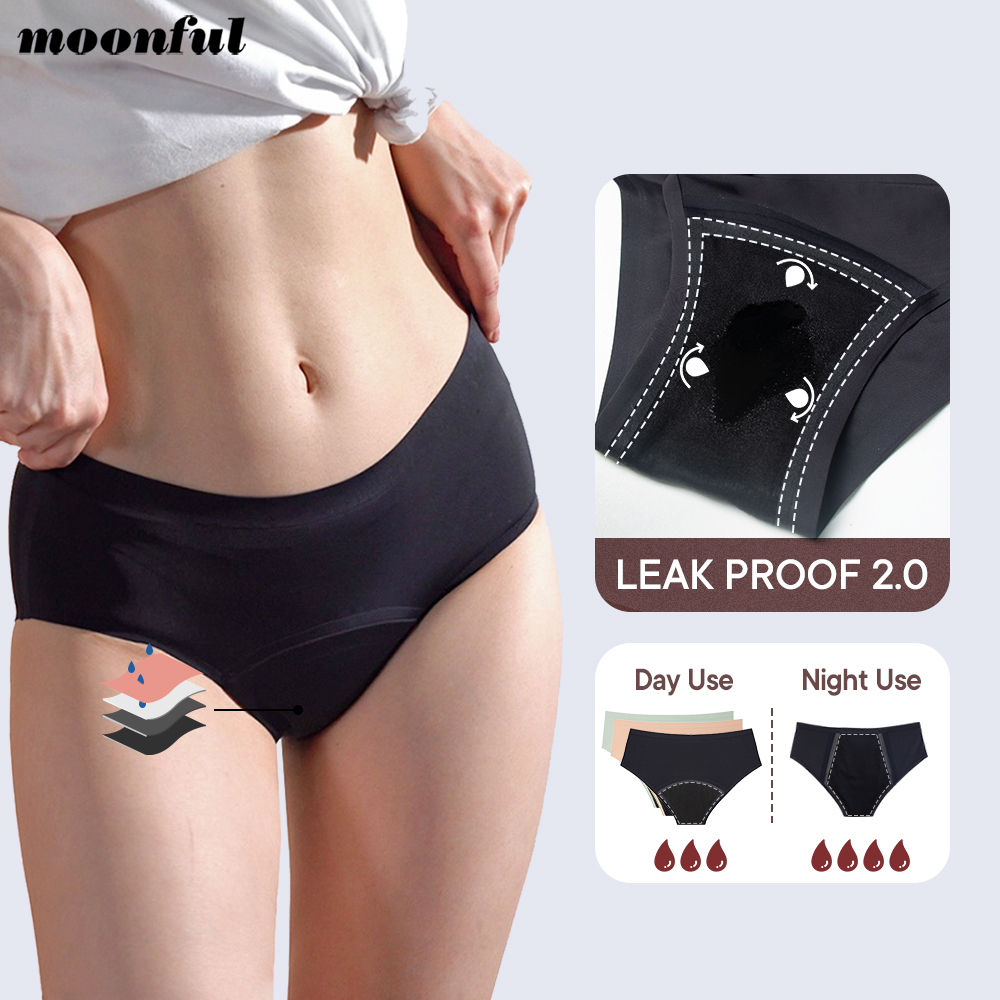 Period Panty Absorbent - Calcinha menstrual sem costura mulher fluxo