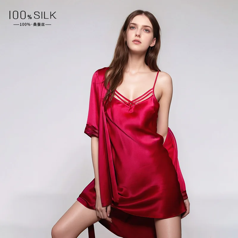 Robe Silk Women - 19mm 100% seda amoreira robe vestido