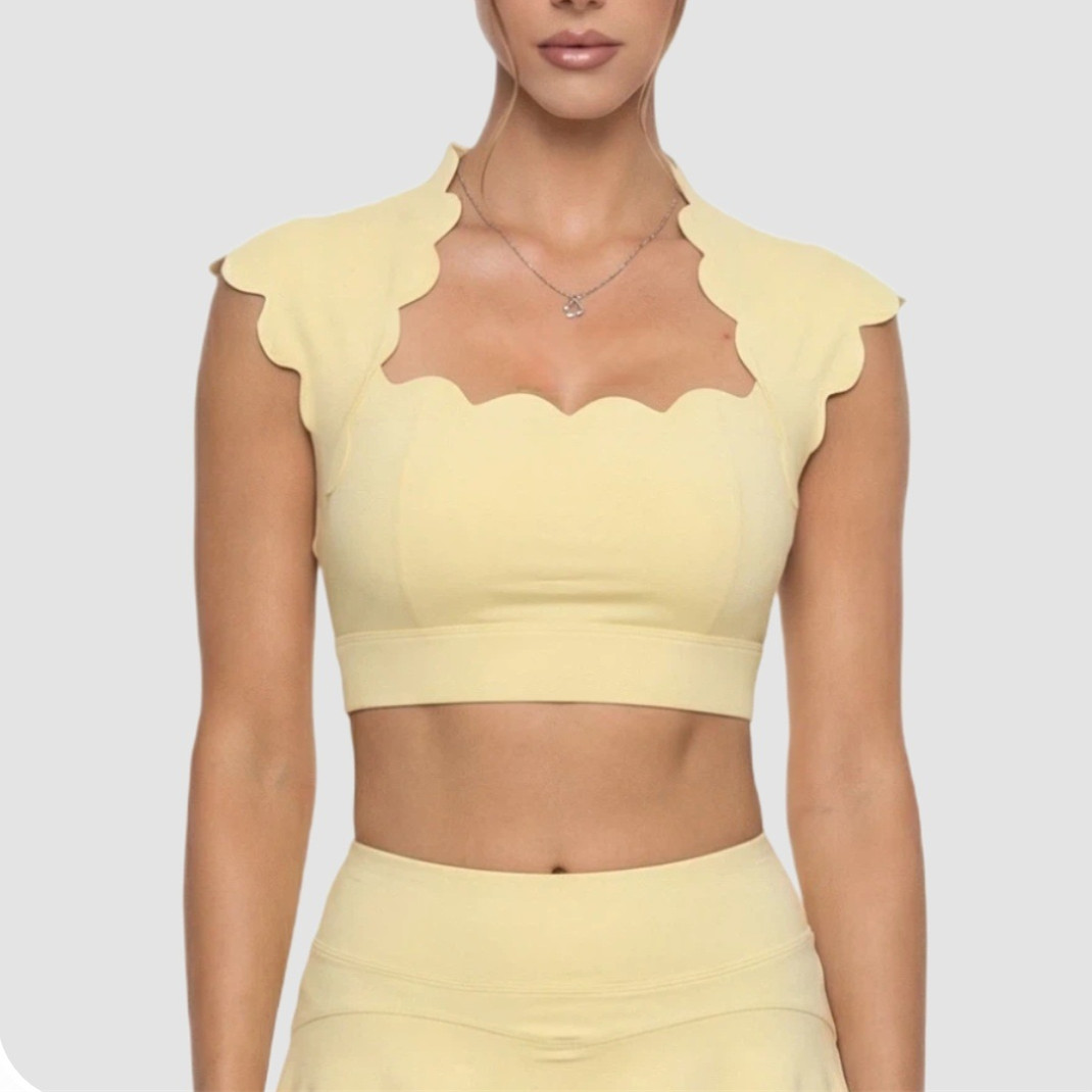 Sports Bra High Impact - Top Esportivo Feminino com Bojo Ondulado