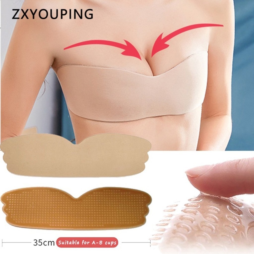 Silicone Bra Adhesive - Fita de mamilo reutilizável adesivo de
