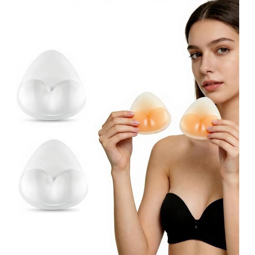 Push Up Bra Padded - Almofadas de Silicone para Sutiã, Formato