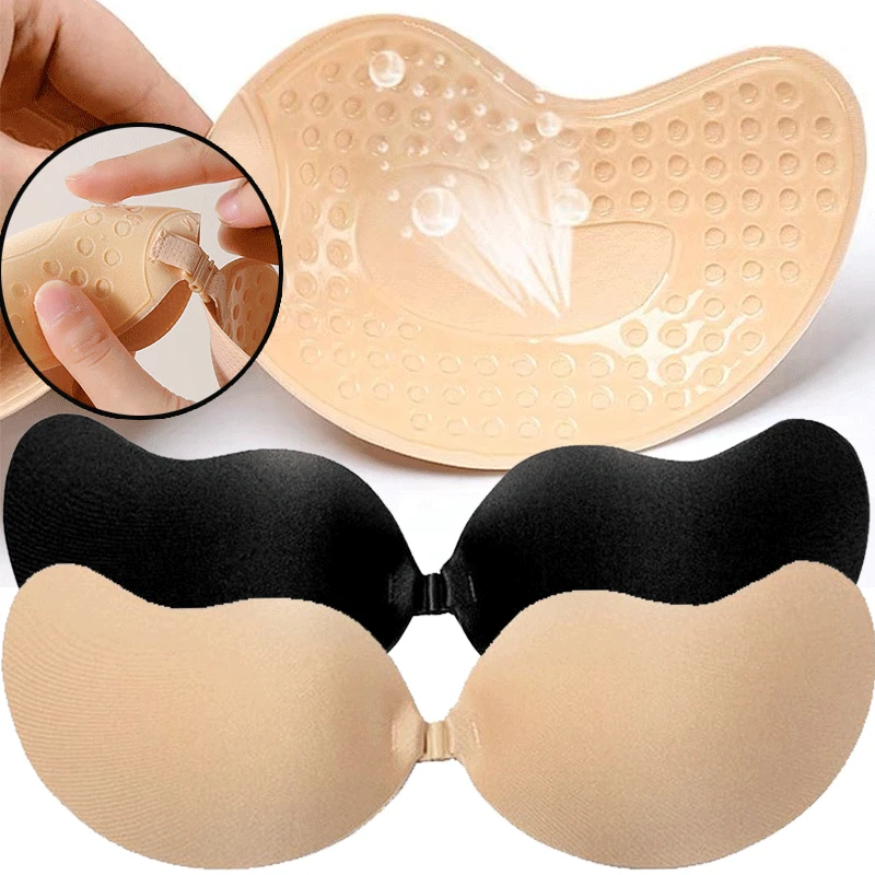 Silicone Bra Adhesive - Protetores de Mamilo Adesivos Reutilizáveis para