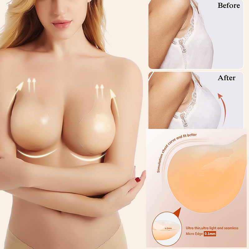 1/2 pares de sutiã pegajoso fe - Strapless Bra Backless avaliação e preço