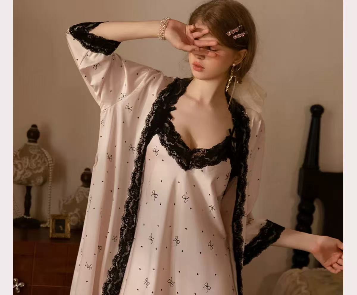 Pijama Sexy de Verão para Mulh - Robe Silk Women avaliação e preço