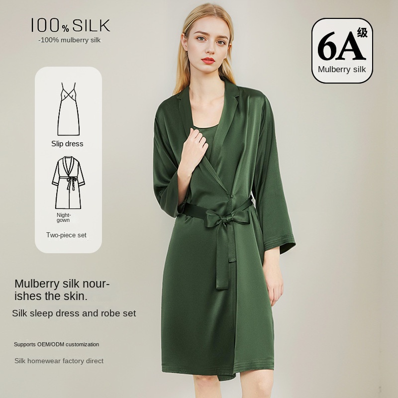 Conjunto de 2 Peças de Robe e  - Robe Silk Women avaliação e preço