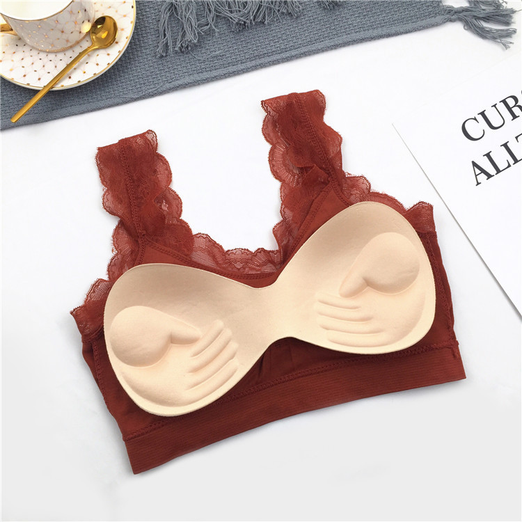 3D Sexy lace Lingerie Seamless - Strapless Bra Backless avaliação e preço