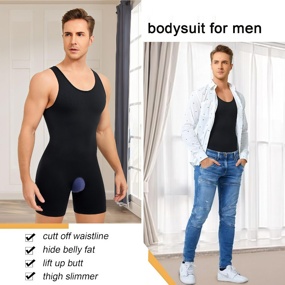 1 Peça Body Modelador Masculin - Shapewear Bodysuit Firm avaliação e preço