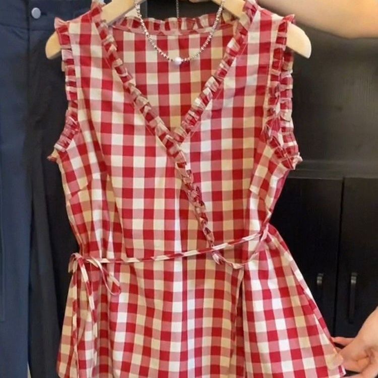 Colete Feminino Retrô Xadrez V - Corset Waist Cinch avaliação e preço