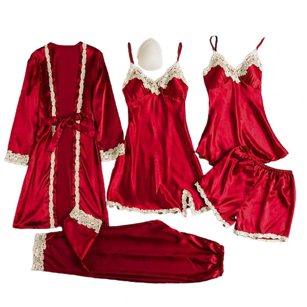 Conjunto de pijama de seda par - Robe Silk Women avaliação e preço