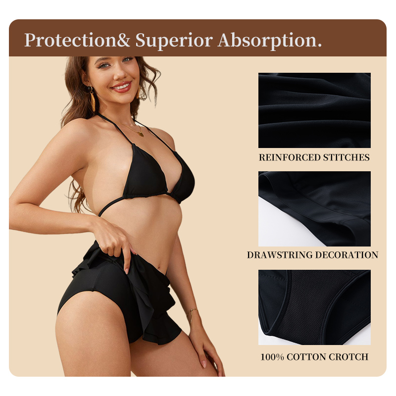 Calcinhas de natação para adol - Period Panty Absorbent avaliação e preço