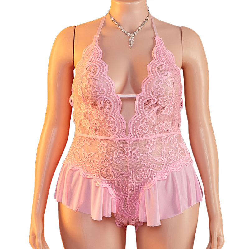 Lingerie sexy transparente Plu - Lace Teddy Lingerie avaliação e preço