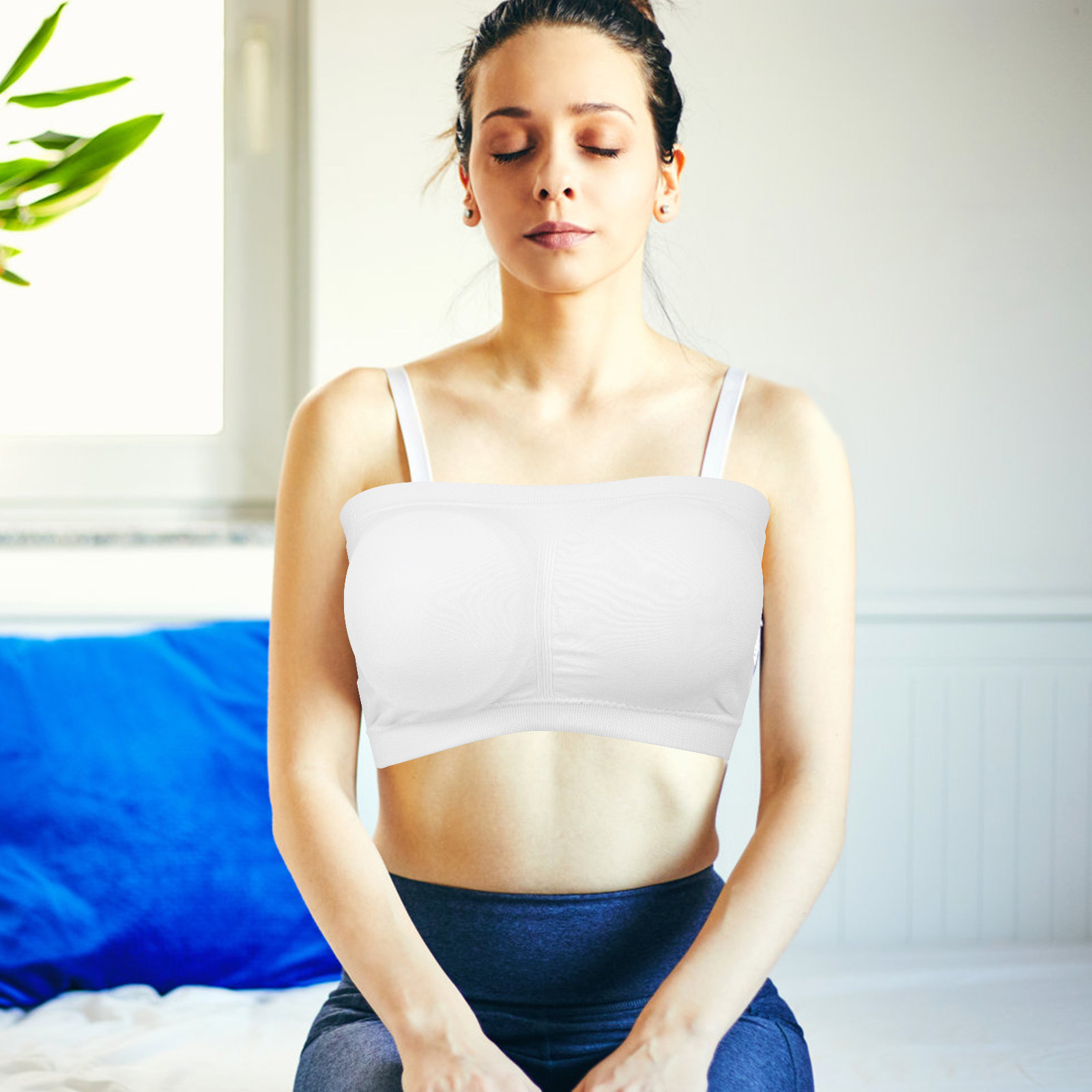 Sutiã Sem Alças Elástico para  - Seamless Underwear Women avaliação e preço
