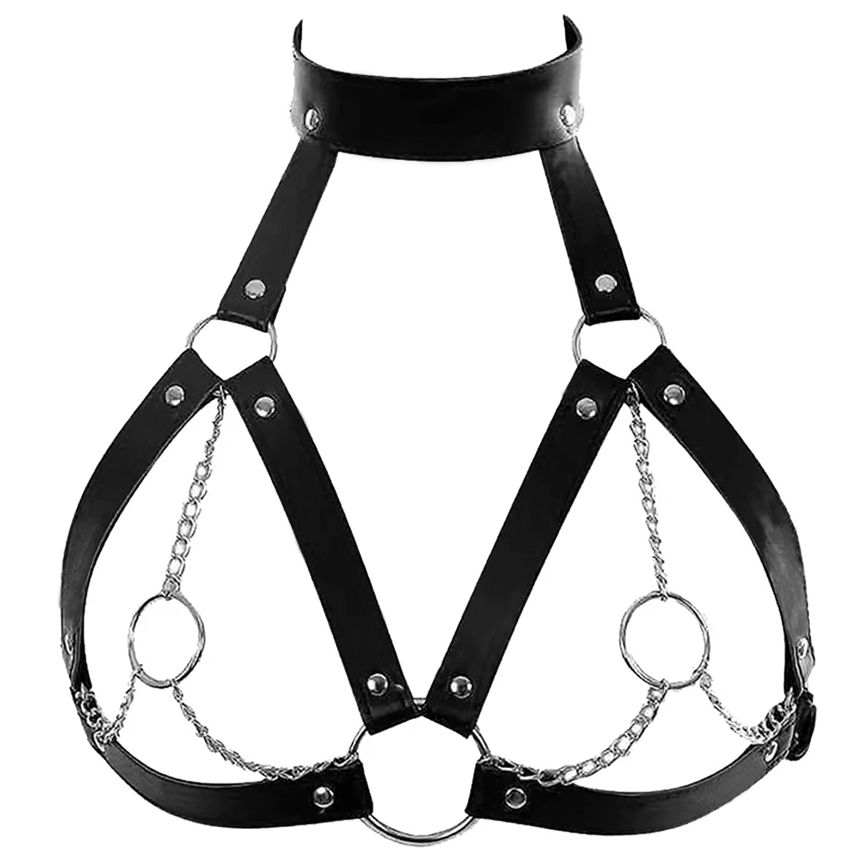 Gothic Fetish Couro Suspensóri - Garter Belt Set avaliação e preço