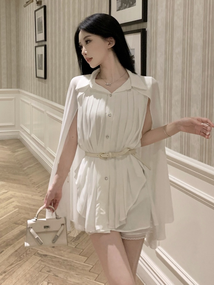 Camisa Elegante Branca com Gol - Corset Waist Cinch avaliação e preço