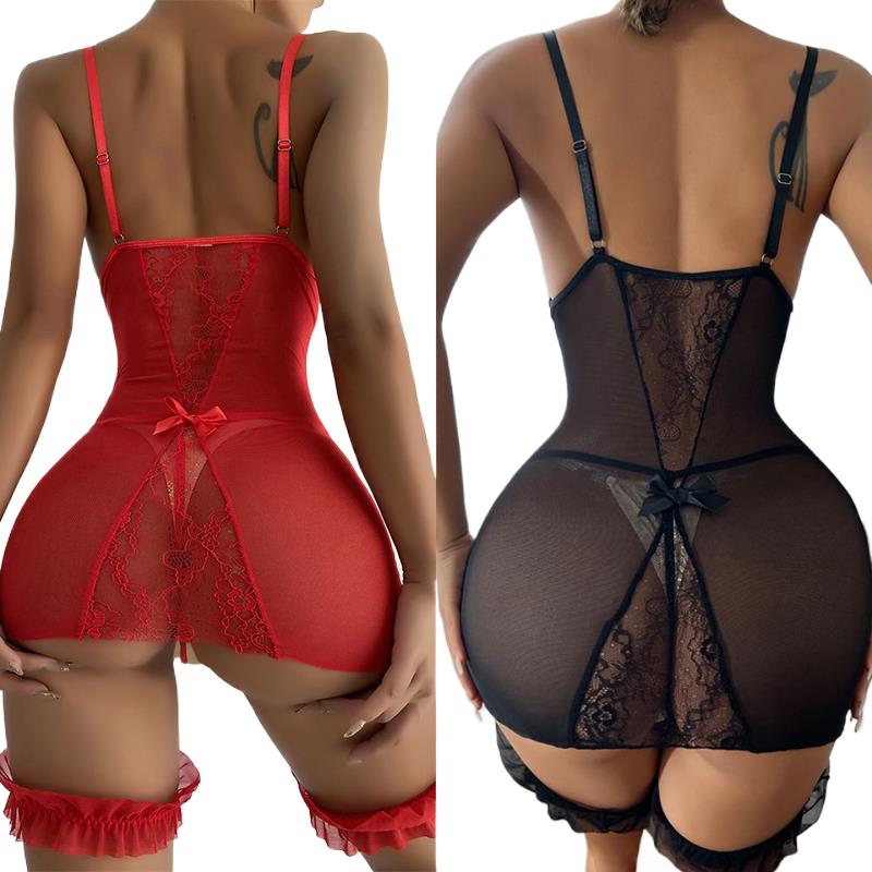 Transparente com decote em v c - Babydoll Chemise Night avaliação e preço
