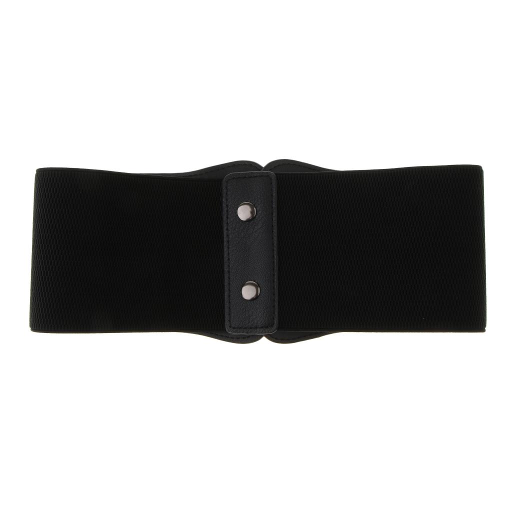Cinto de Couro Preto Largo Vin - Corset Waist Cinch avaliação e preço
