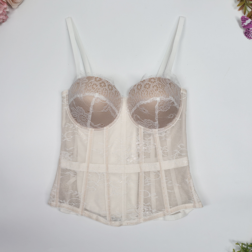 Sutiã Corset Sexy de Renda Pre - Corset Waist Cinch avaliação e preço