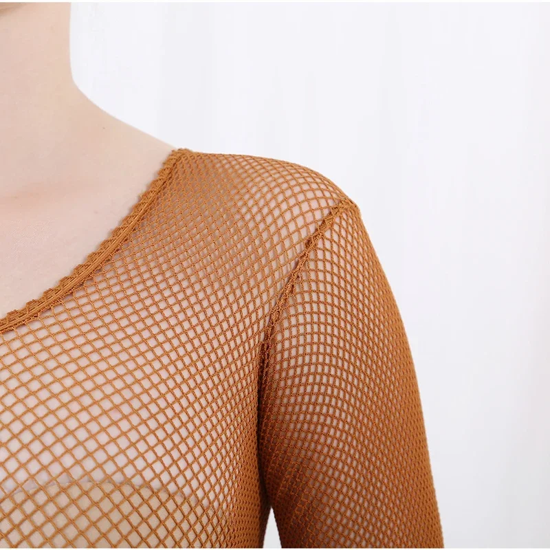 Dança latina macacões de corpo - Bodystocking Fishnet avaliação e preço