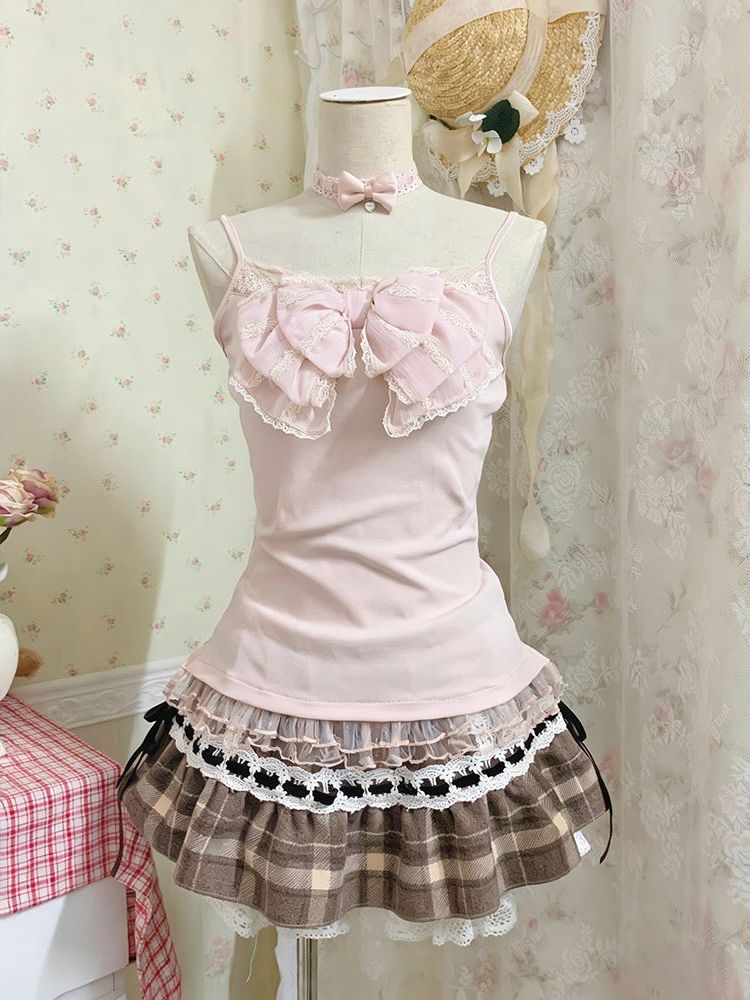Conjunto de Três Peças Japonês - Cami Top Lace avaliação e preço